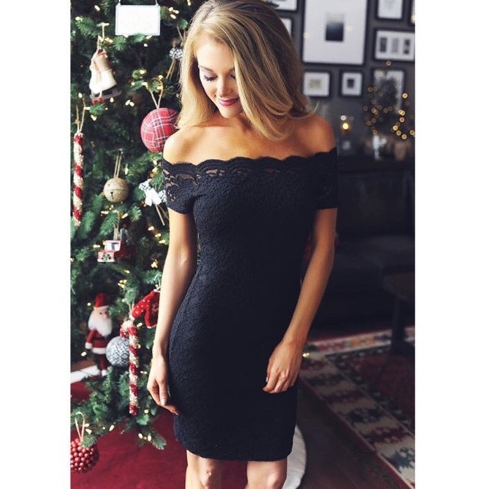Black Lace Dress